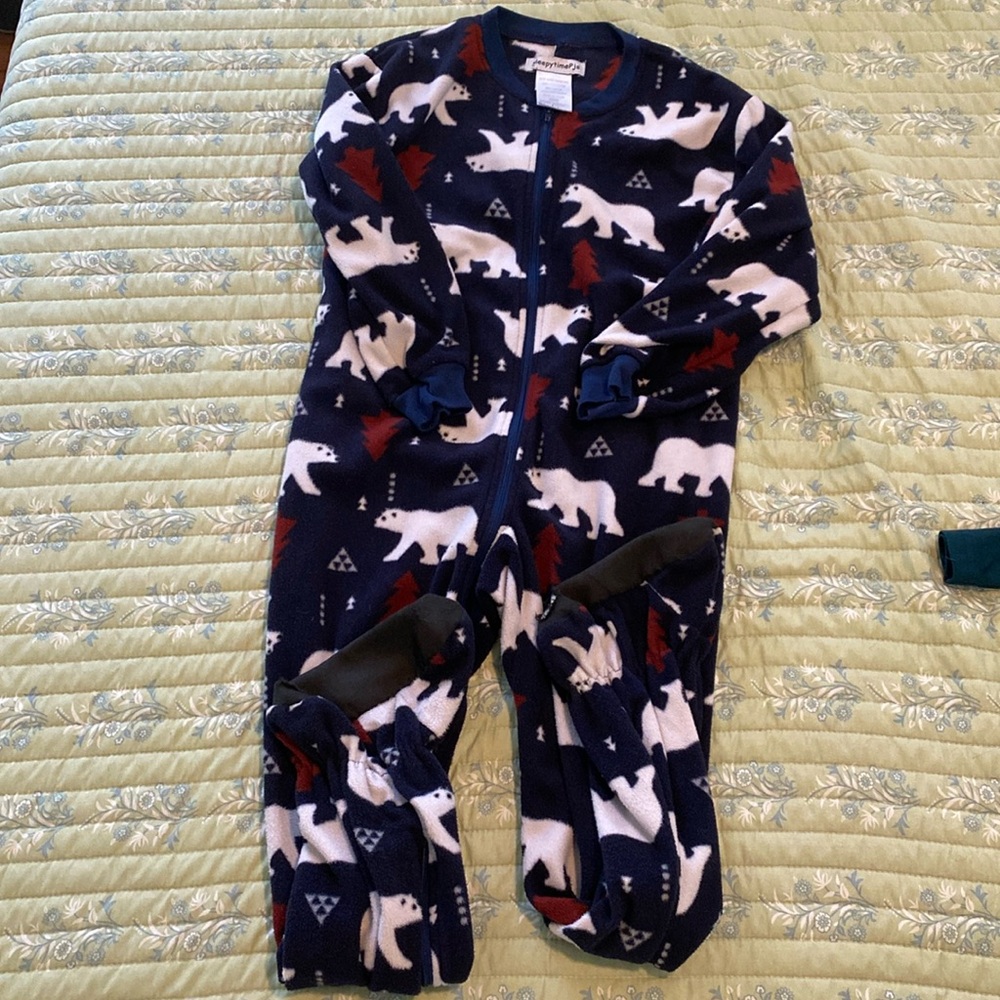 Christmas footie pj’s